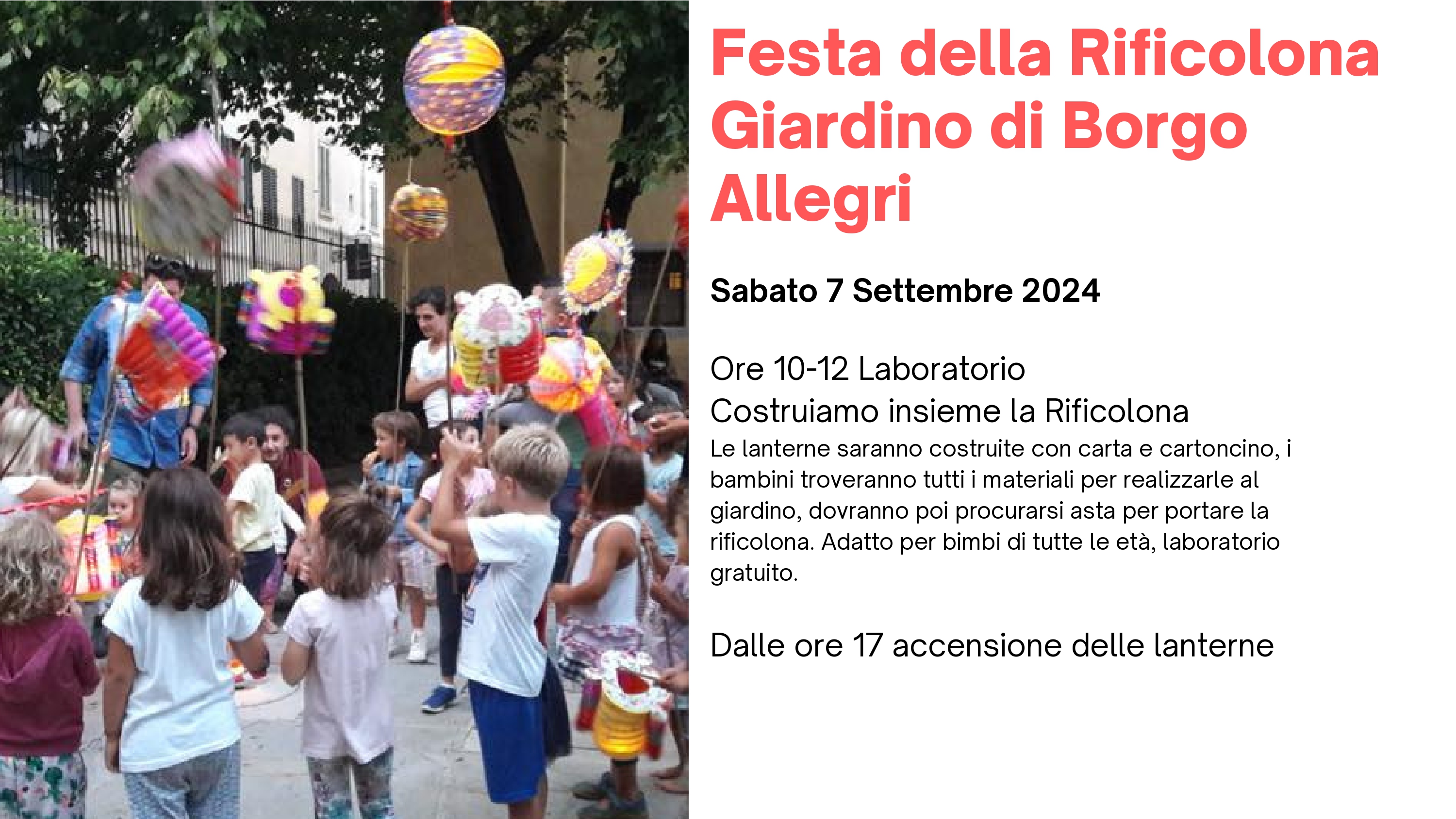 Rificolona Giardino B.go Allegri