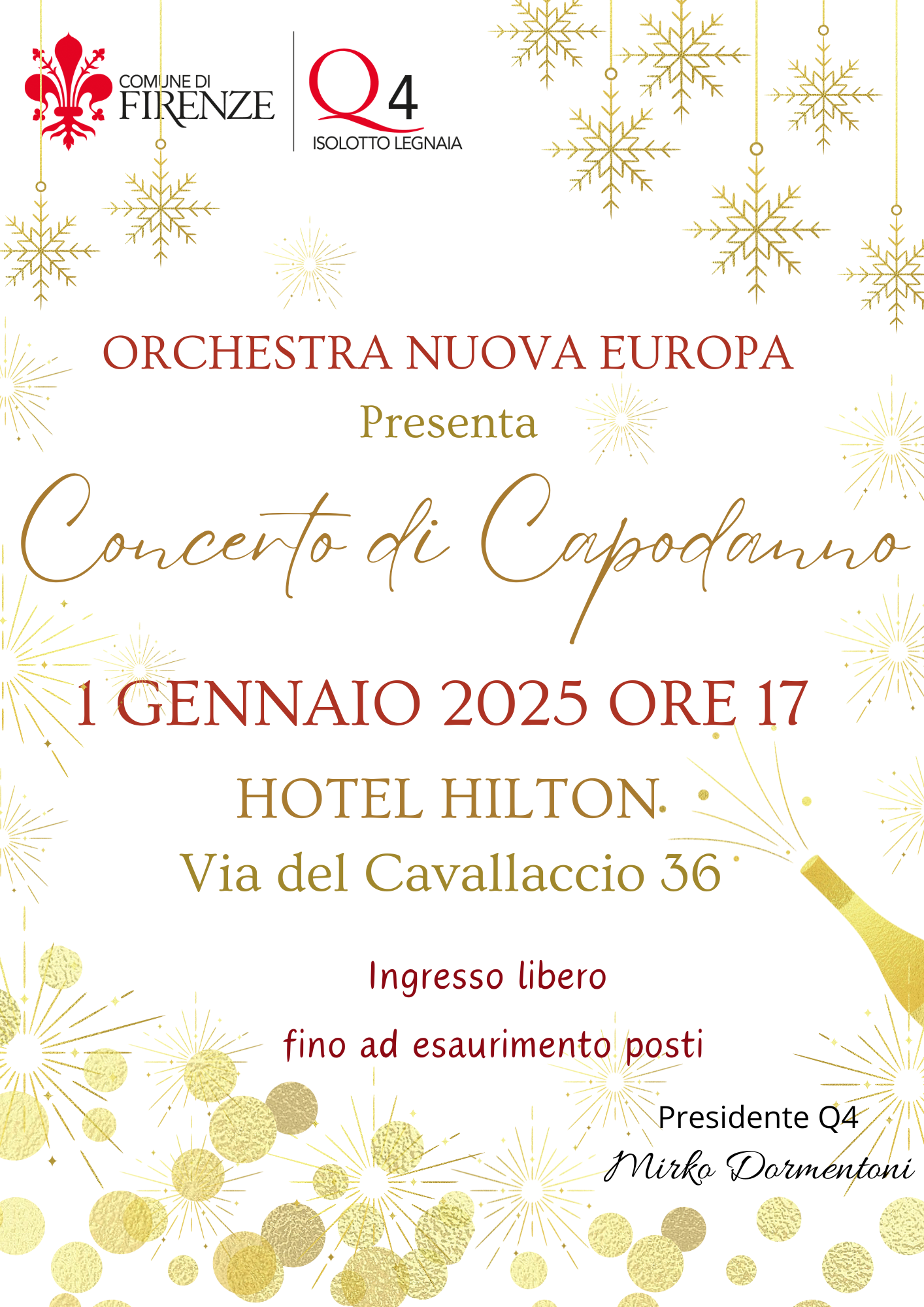 Concerto di capodanno locandina descrittiva