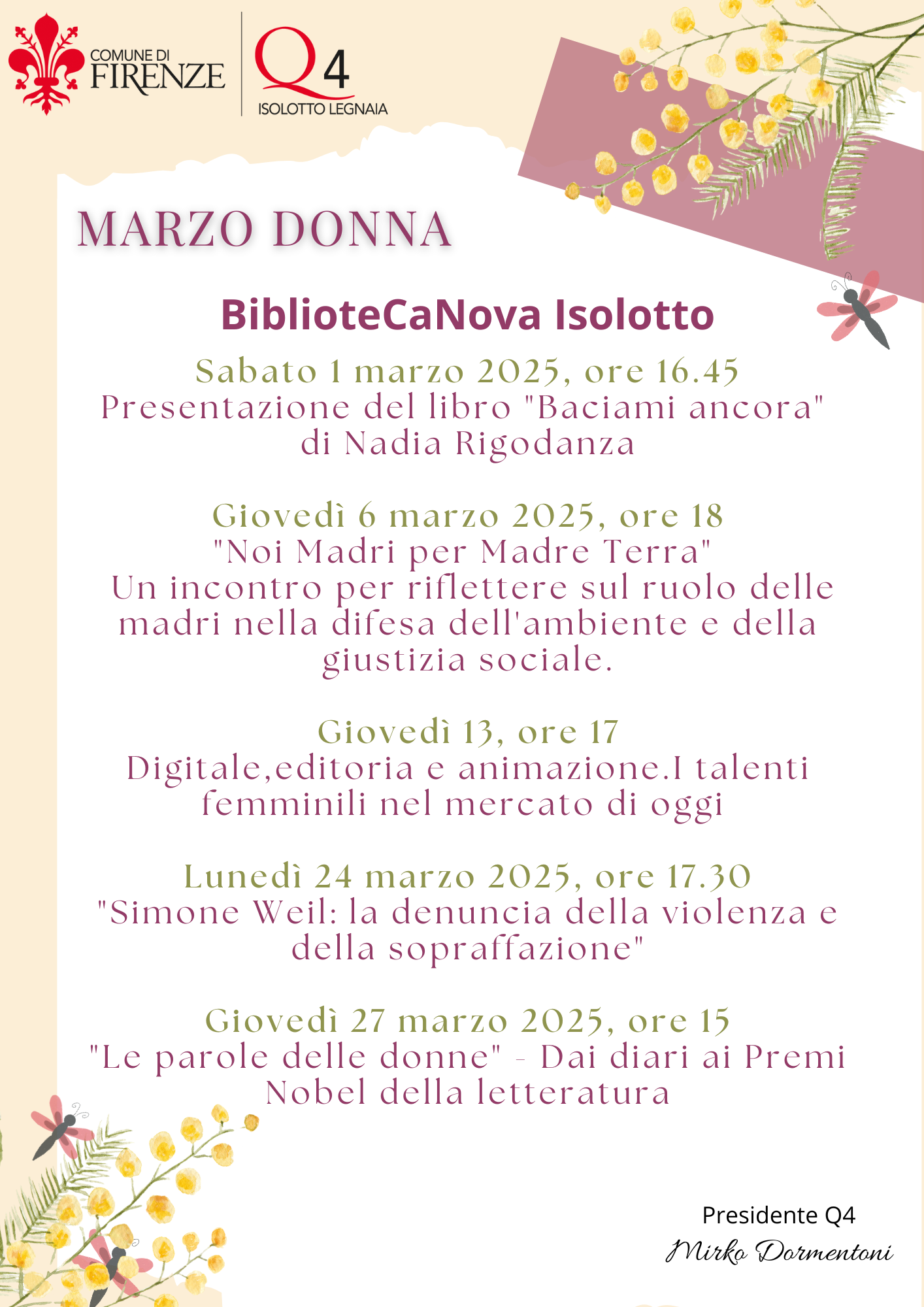 Marzo Donna locandina descrittiva