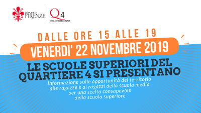 Orientamento scolastico, il 22 novembre l’incontro annuale di presentazione delle scuole superiori del Q4