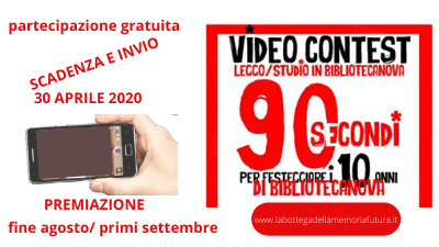 Un contest video a premi per 10 anni di BiblioteCaNova Isolotto