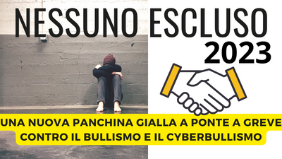 Una nuova panchina gialla a Ponte a Greve