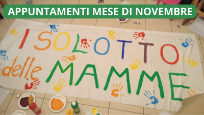 Isolotto delle Mamme: i prossimi eventi novembre