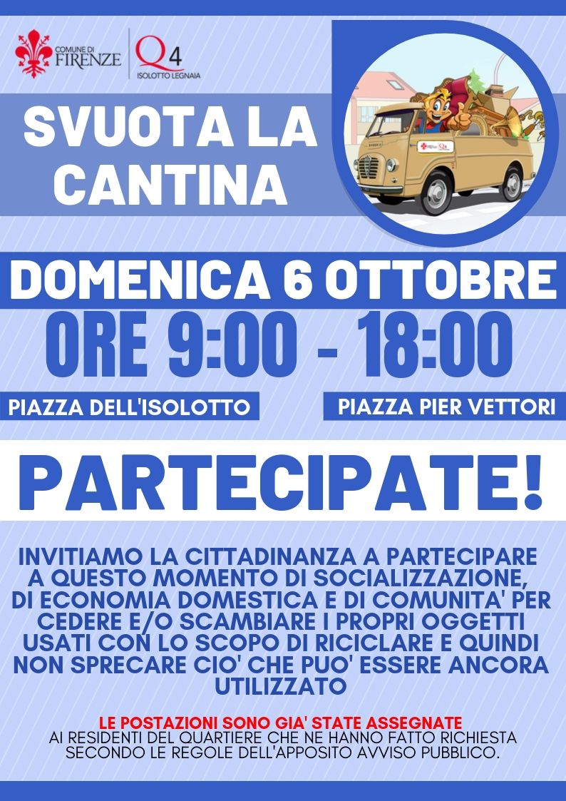 Svuota la cantina 6 Ottobre Svuota la cantina 6 Ottobre