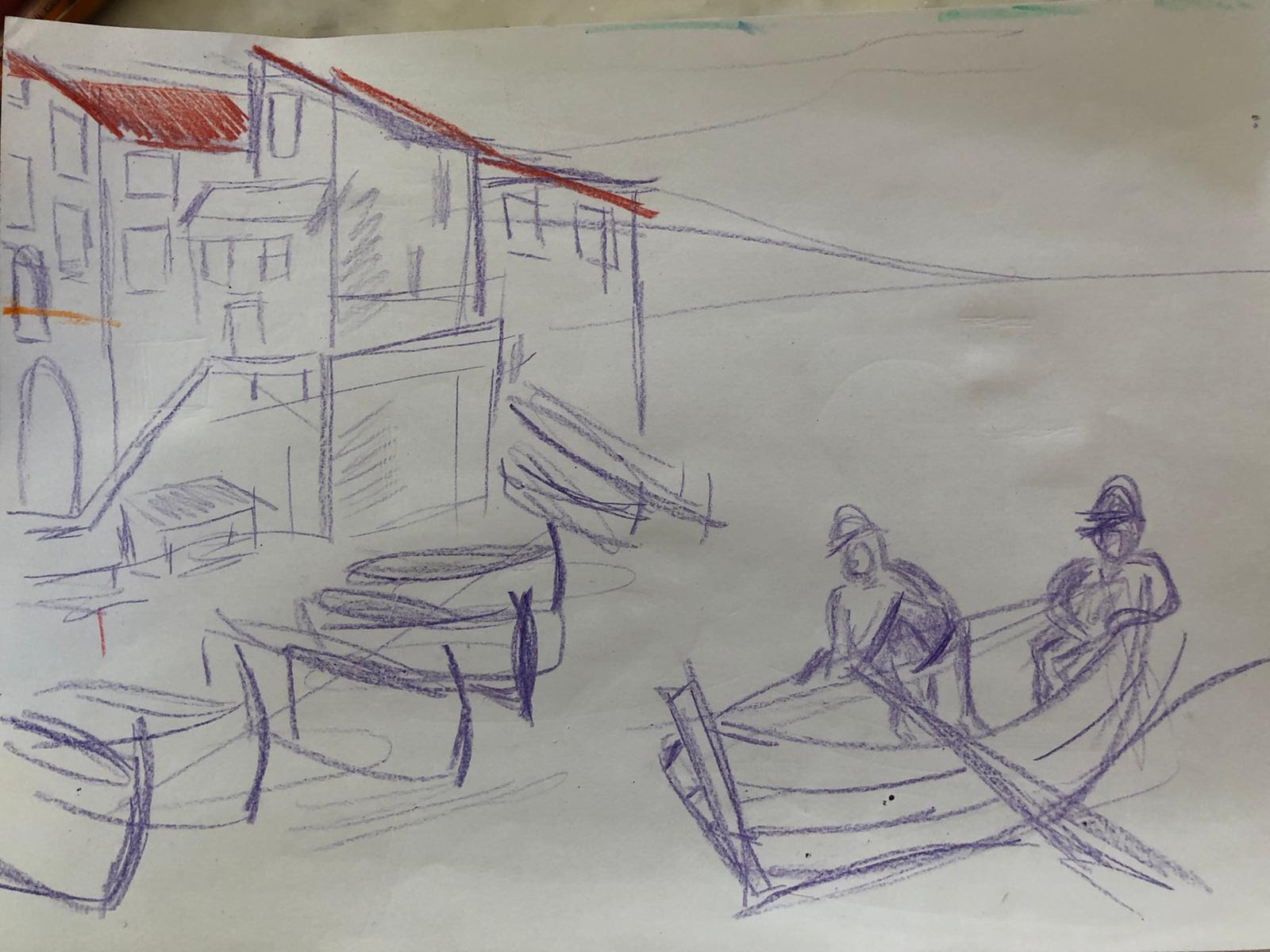 Bozza disegno pescatori