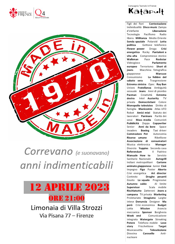 Made in 1970. Correvano (e suonavano) anni indimenticabili