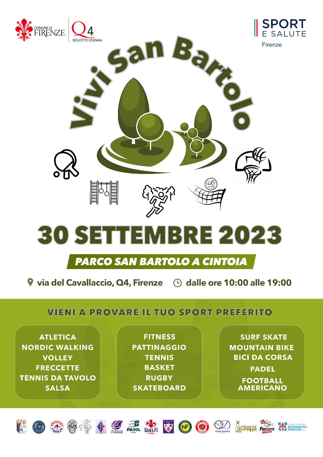 Vivi San Bartolo giornata di Sport nel parco pubblico