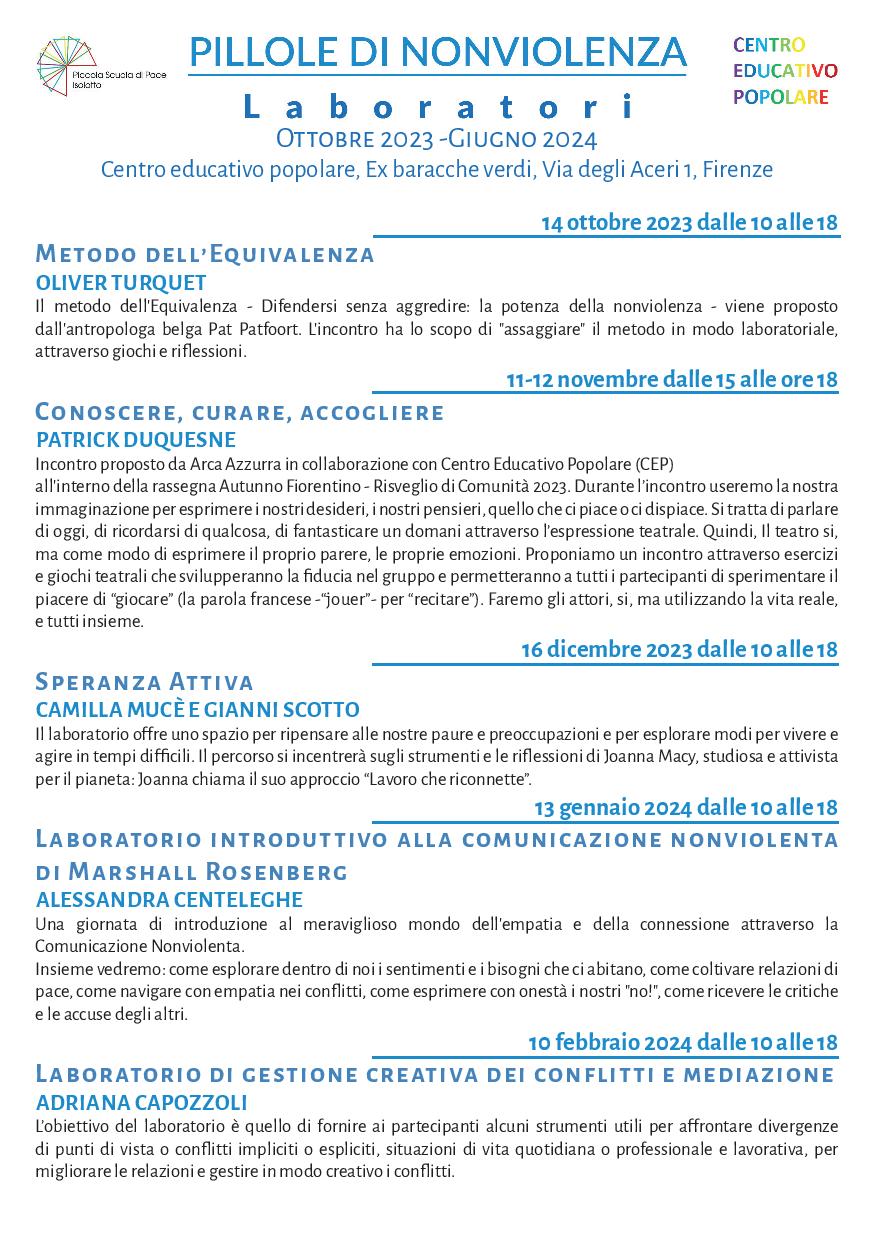 Pillole di nonviolenza