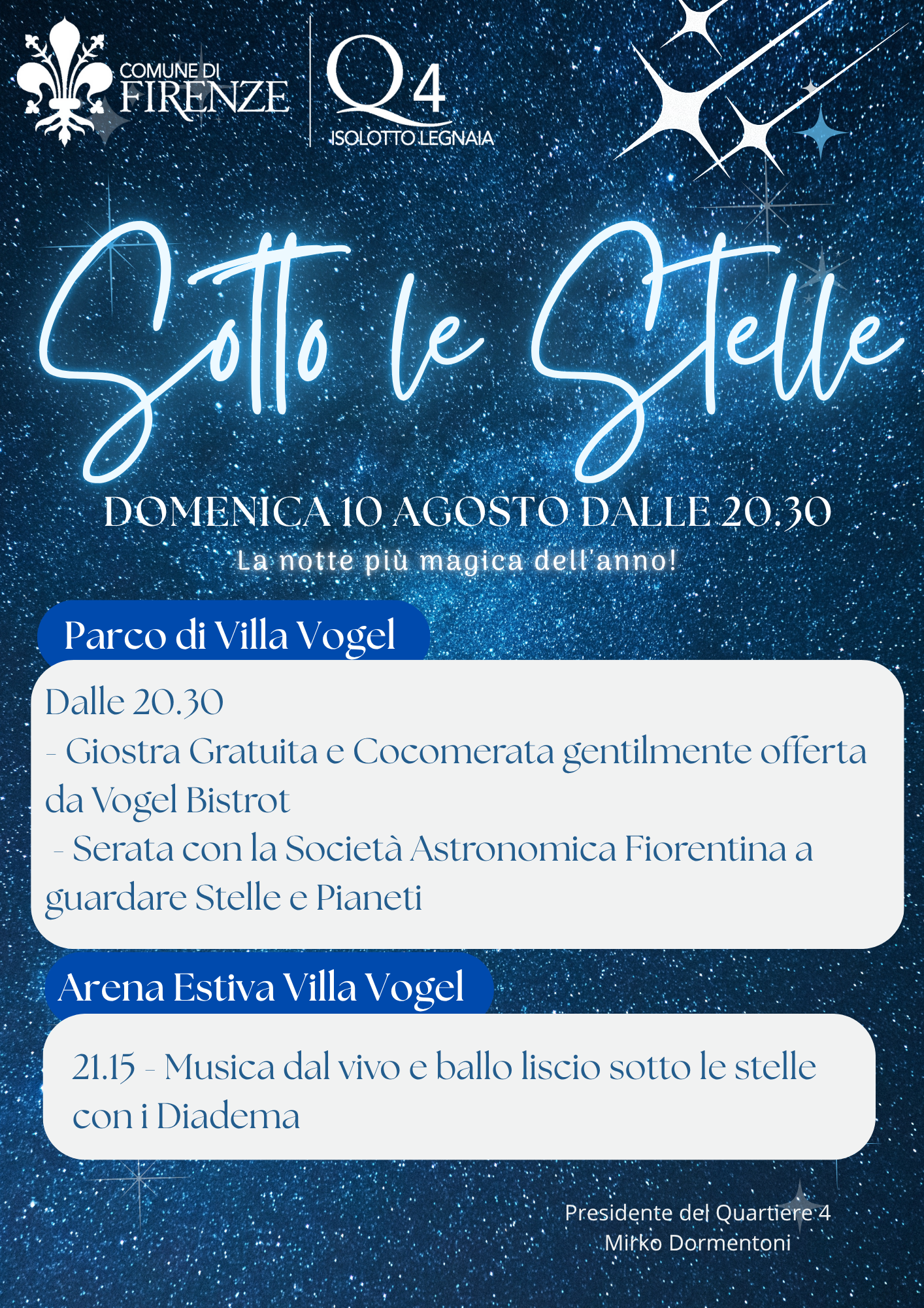 Sotto le stelle