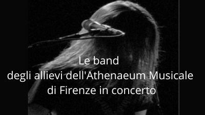 Le band degli allievi dell'Athenaeum Musicale di Firenze in concerto alla New Staz