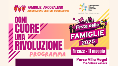 Torna la Festa delle Famiglie Arcobaleno al Parco di Villa Vogel