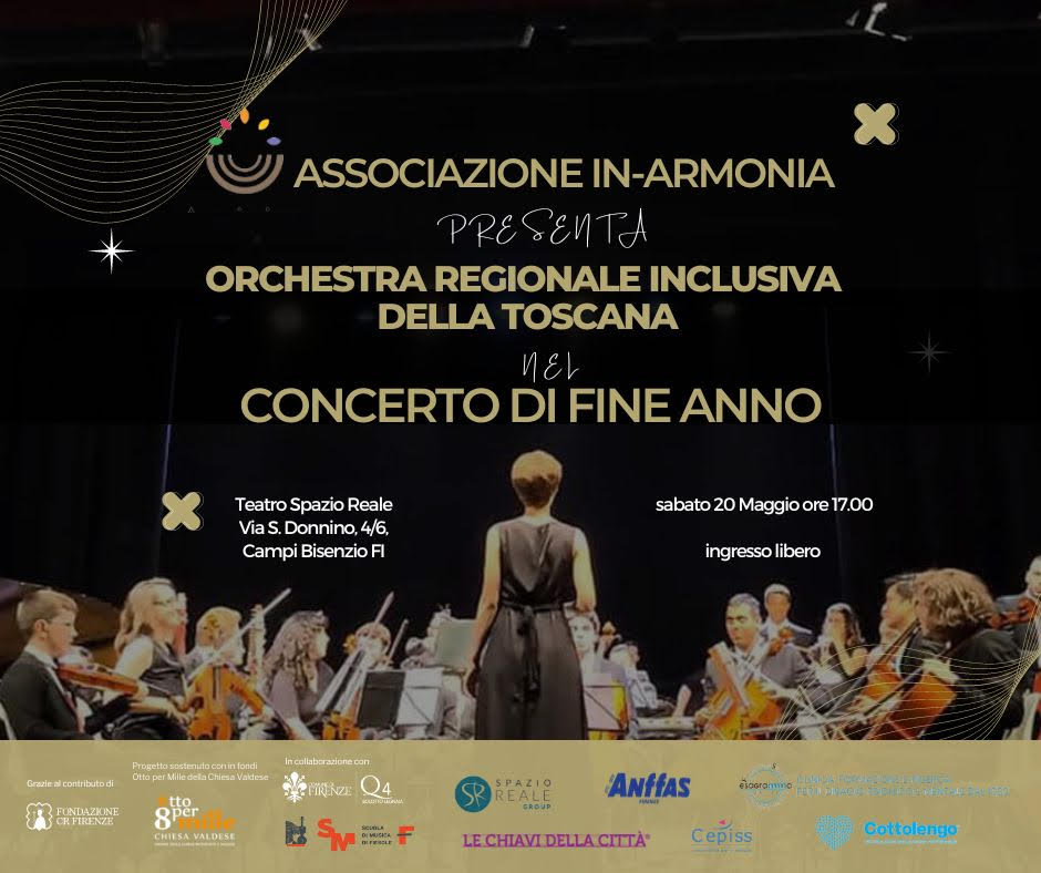 Concerto di fine anno dell’Orchestra Inclusiva Regionale della Toscana